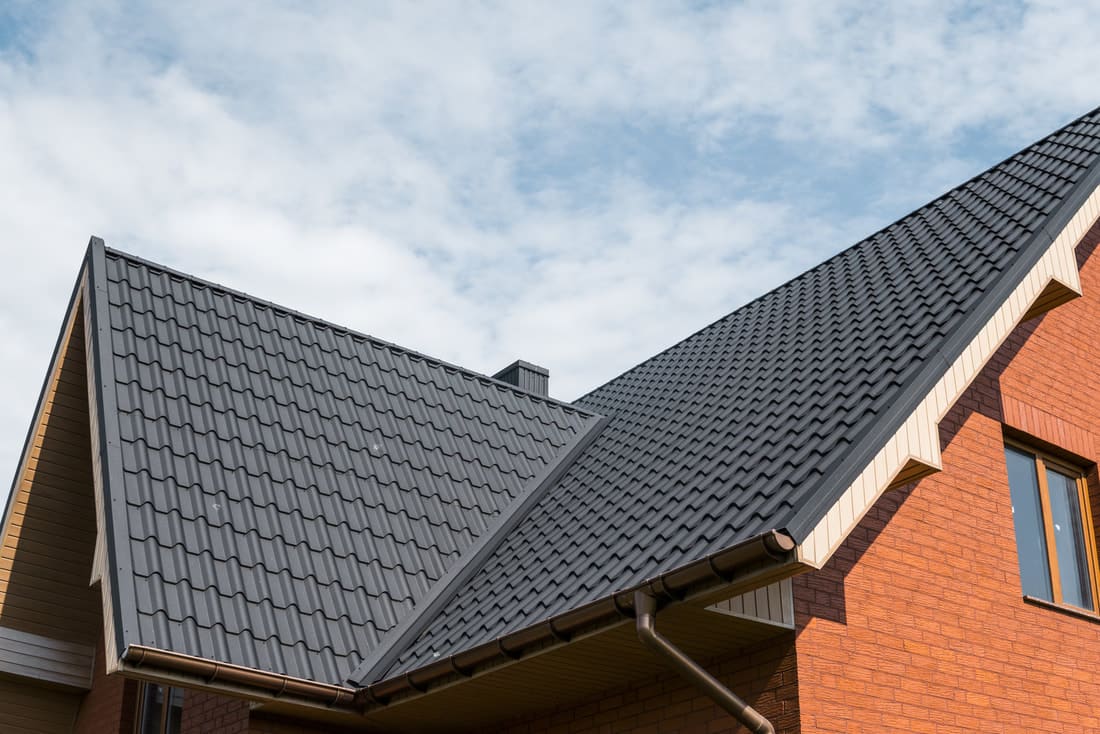 Tile roof in bright Arizona sun